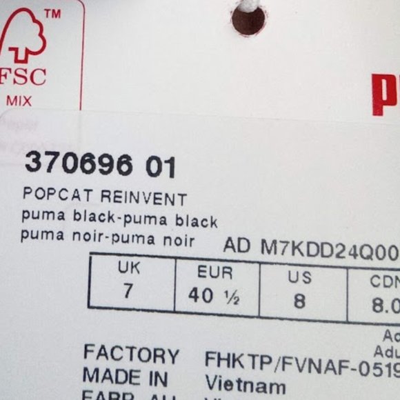 New Puma Popcat Black Slides Slippers US 8 - Picture 14 of 15